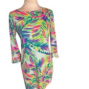 Lilly Pulitzer Multicolor Tropical Print Dress Small